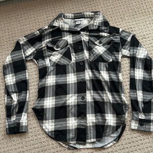rue 21 XS black and white flannel-womens